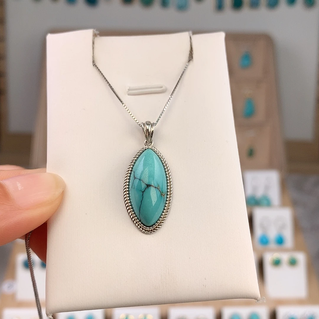 绿松石未镶嵌吊坠(不含链)