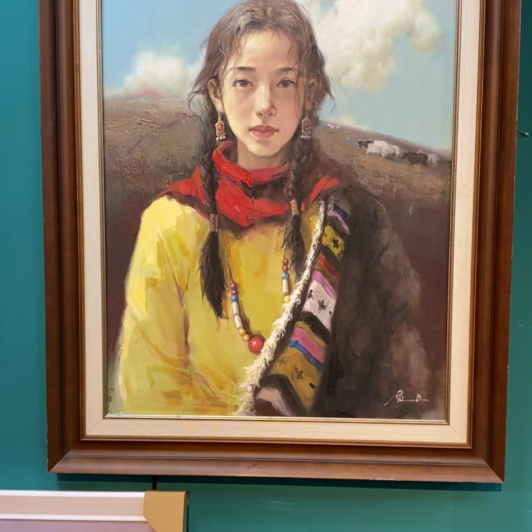 龙***田油画金日老师作品60:80