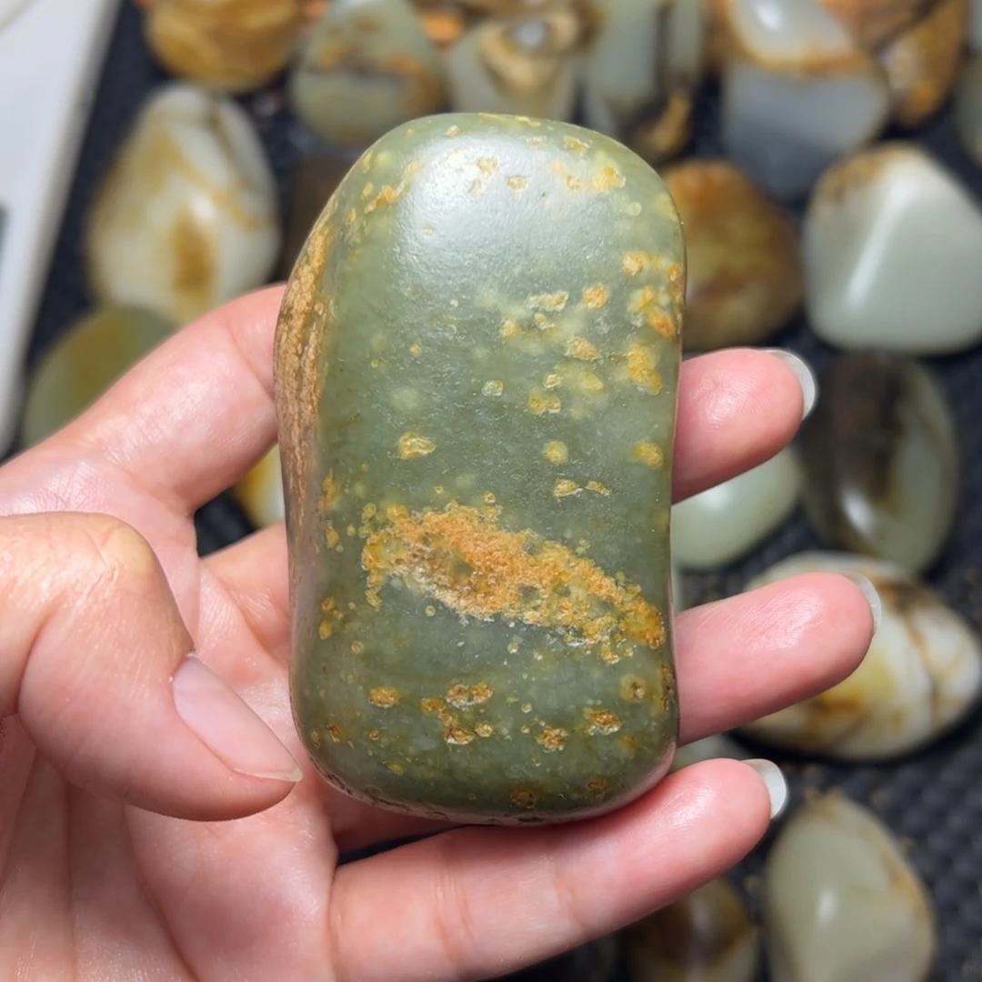 和田玉未镶嵌挂件23