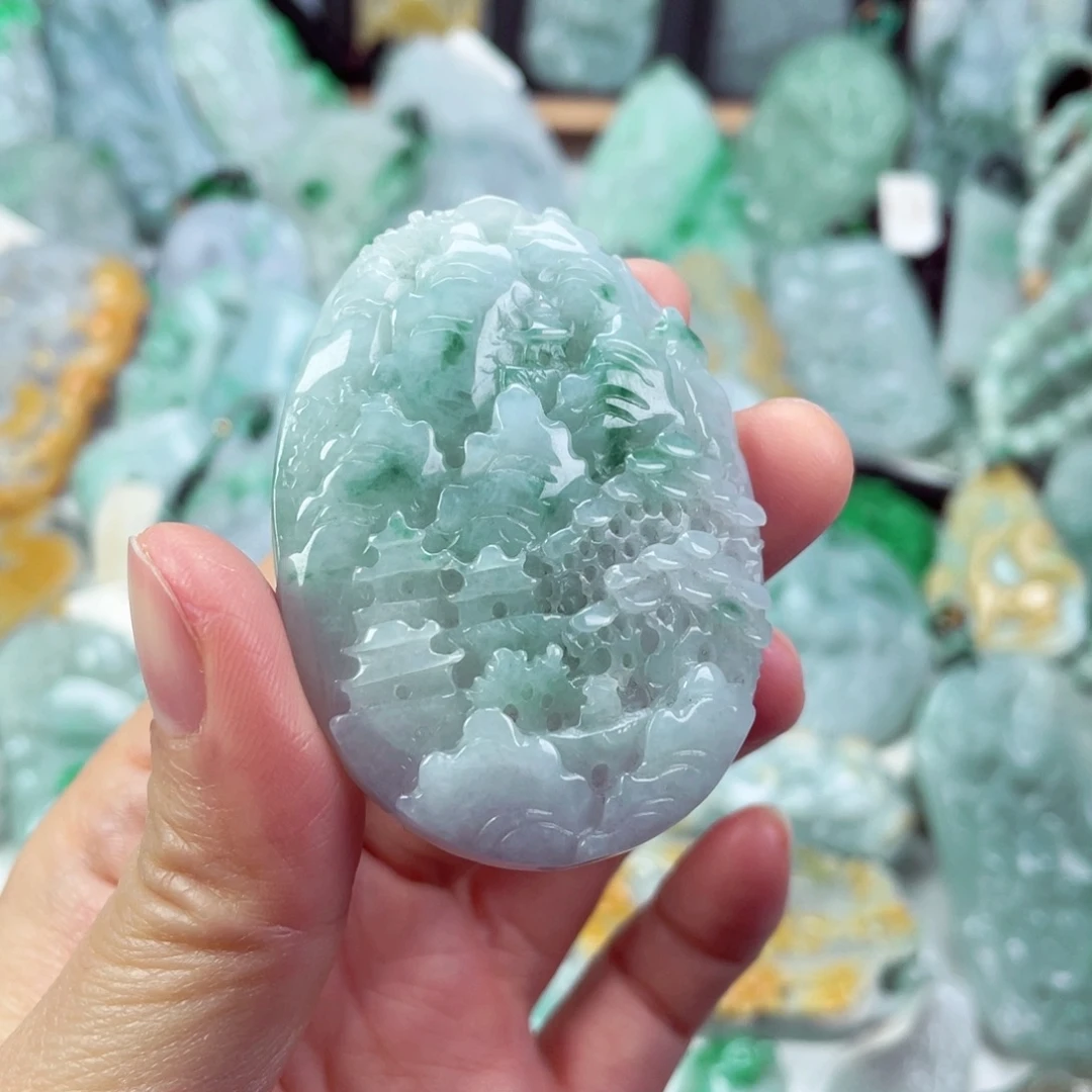 翡翠未镶嵌吊坠(不含链)