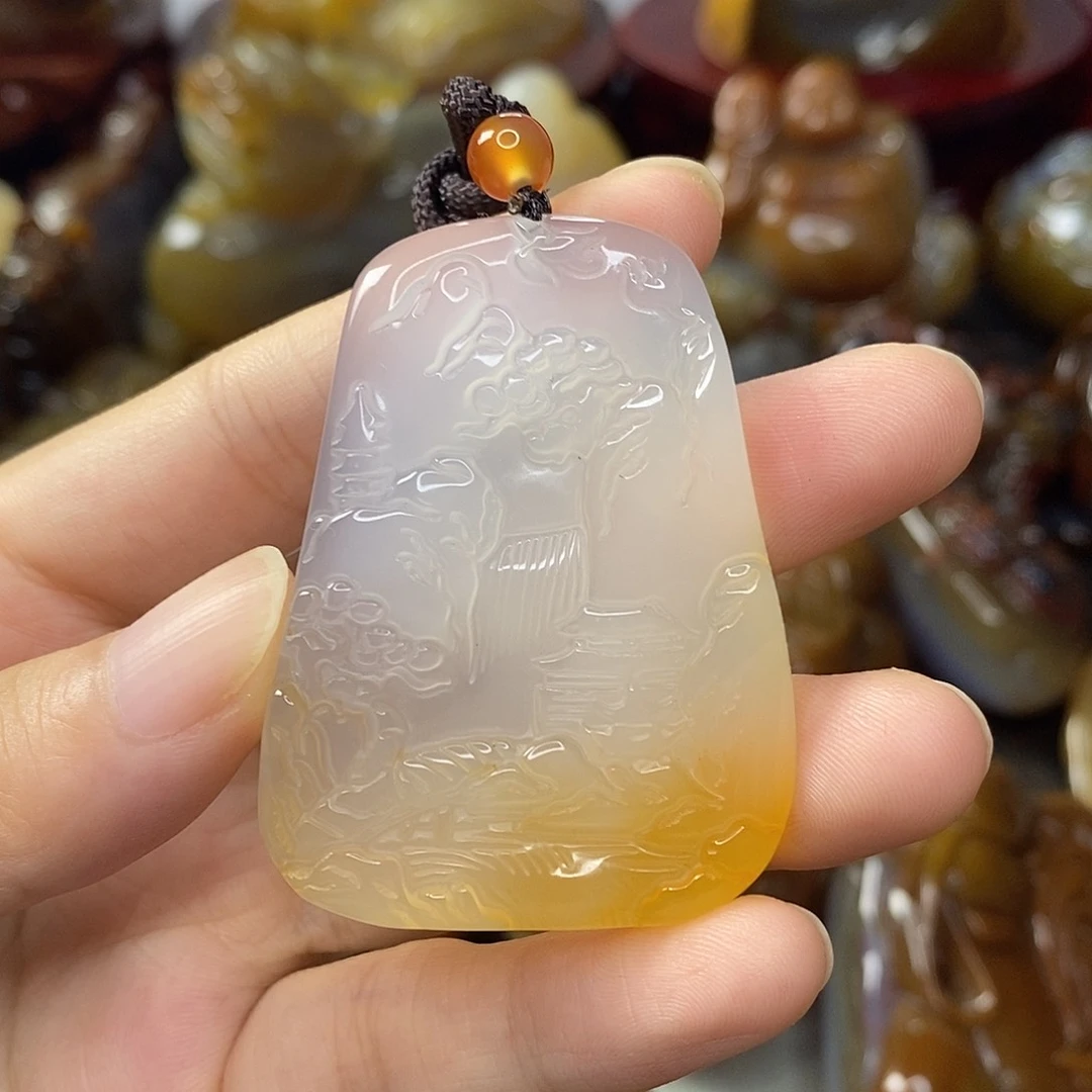 玛瑙/玉髓吊坠未镶嵌