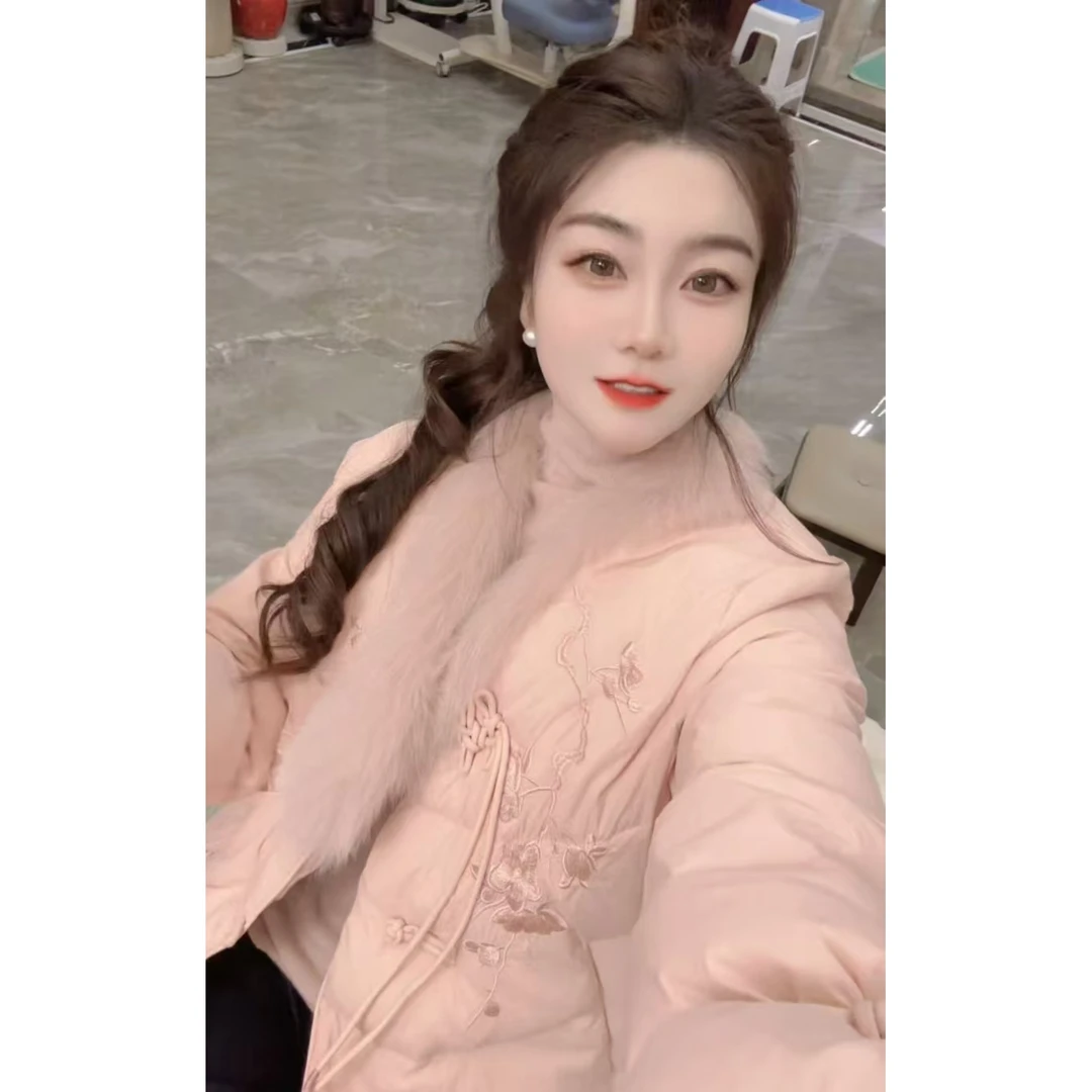 『江南韵Q』新款设计时尚休闲洋气百搭款羽绒服6621