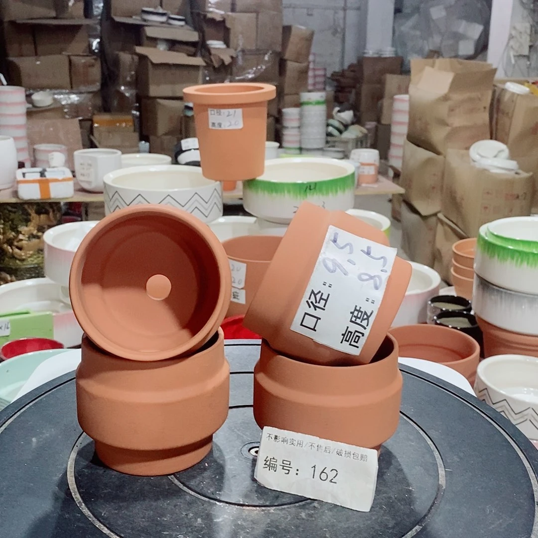 微瑕花盆-162-口9.5×8.5-4个