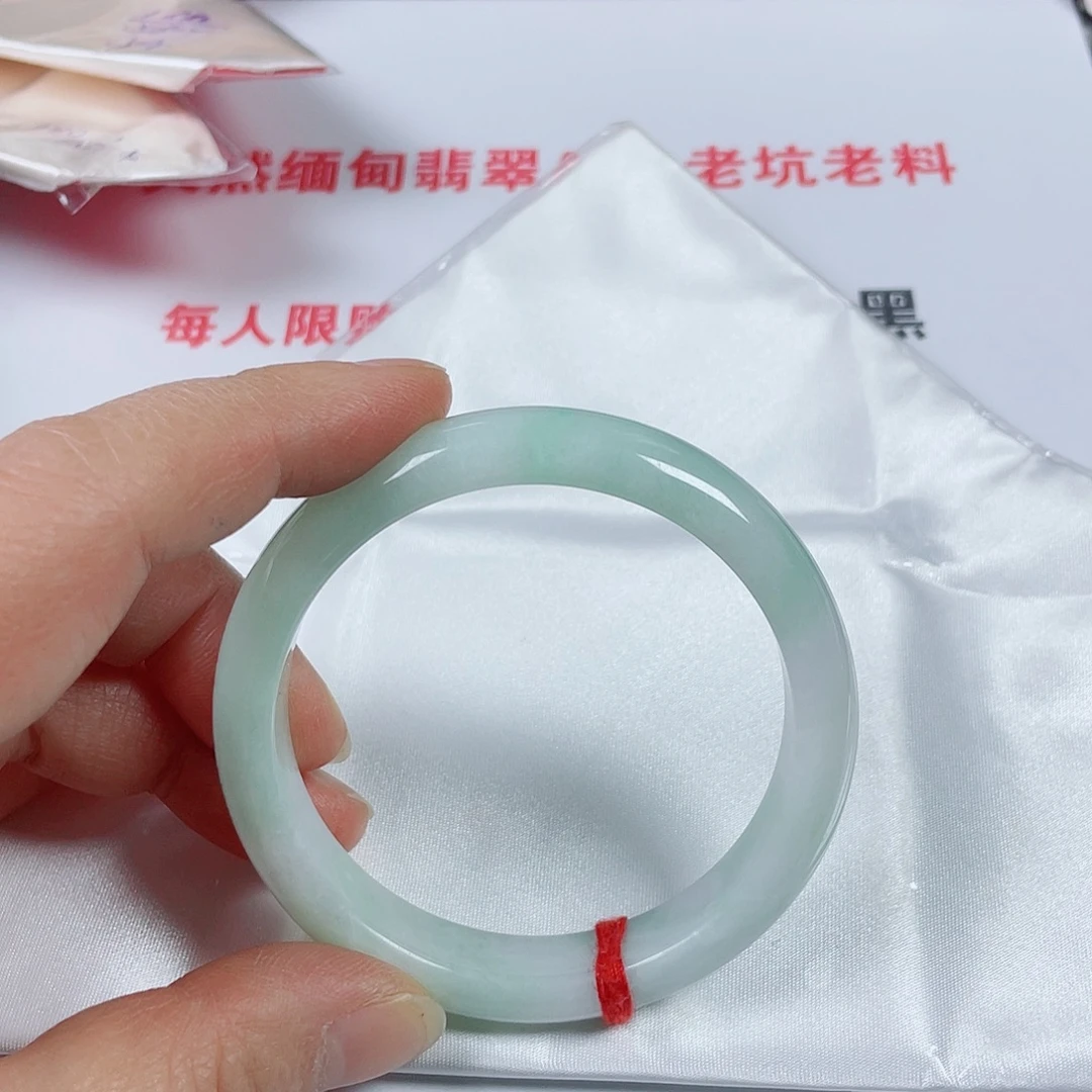 翡翠未镶嵌手镯天然翡翠手镯56.7