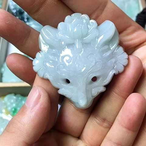 翡翠未镶嵌颈饰天然缅甸翡翠a货