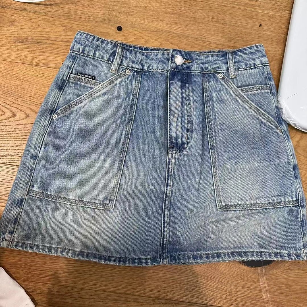 深圳南油ZZ女装高腰短裙休闲O型半身裙春夏a字裙子百搭