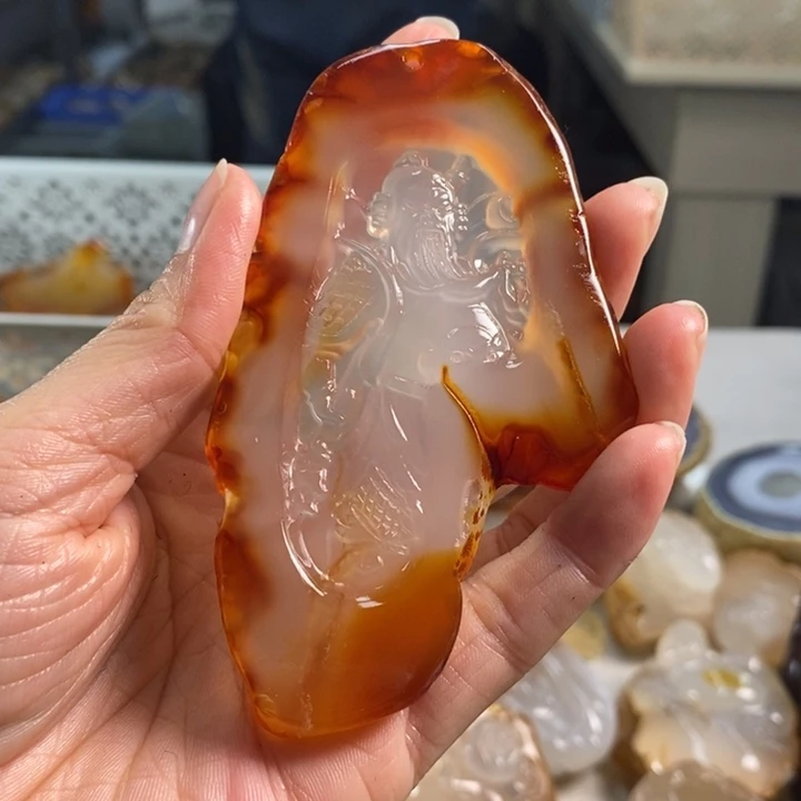 玛瑙/玉髓吊坠(不含链)未镶嵌