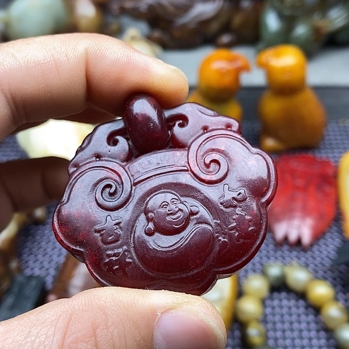 未镶嵌蛇纹石玉颈饰