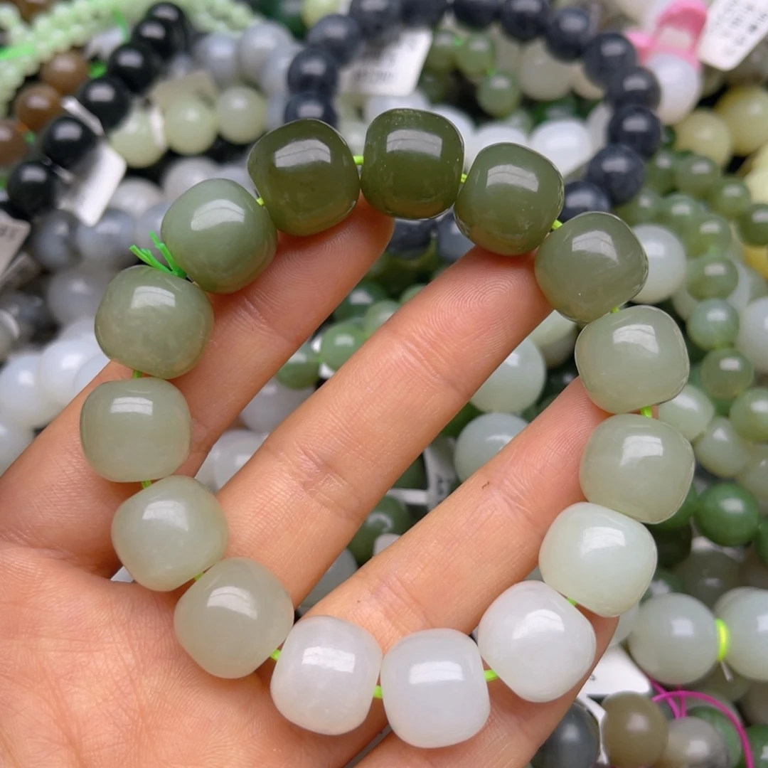 和田玉未镶嵌手链