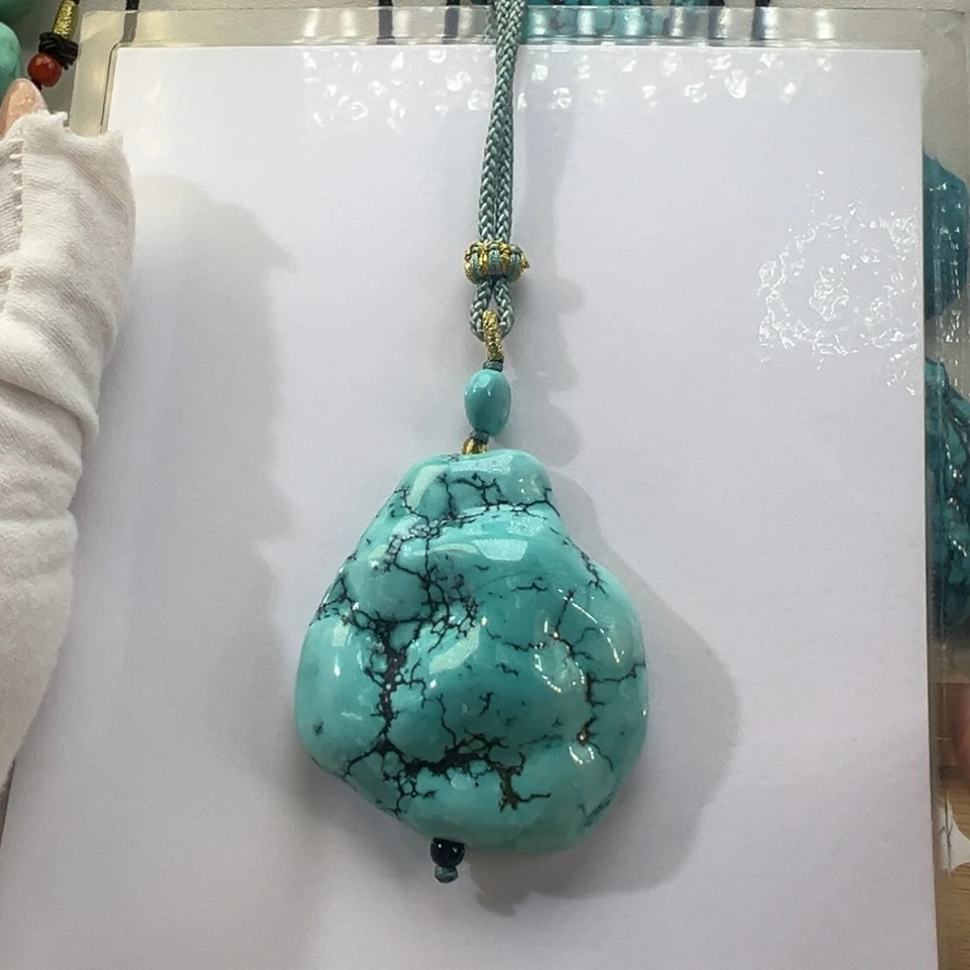 绿松石未镶嵌挂件