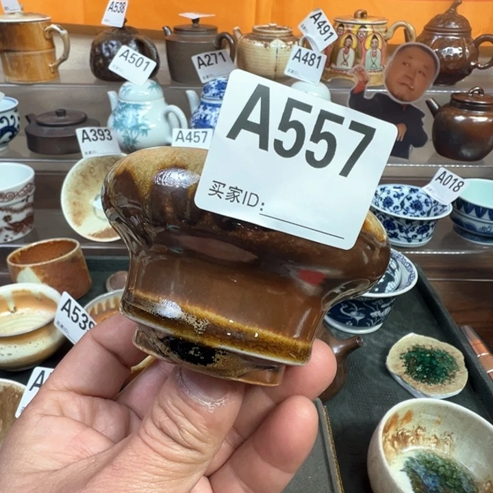 摆件N****t557景德镇手工柴烧茶器