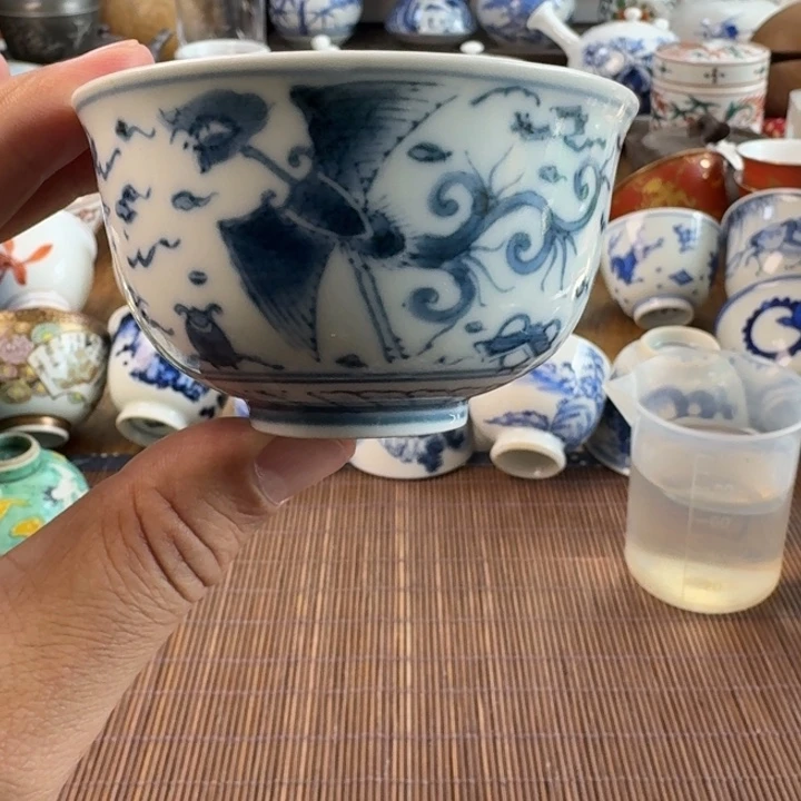 青花瓷器杯子茶具