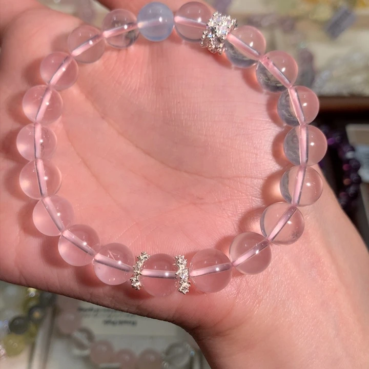 烟晶手链未镶嵌粉晶111111111111