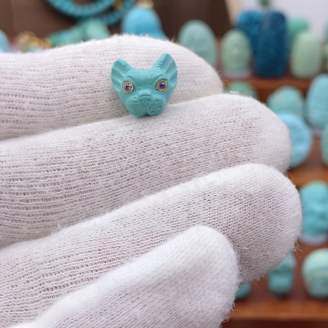 未镶嵌绿松石珠宝奇石