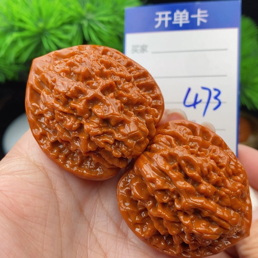 文玩核桃把件45官帽473