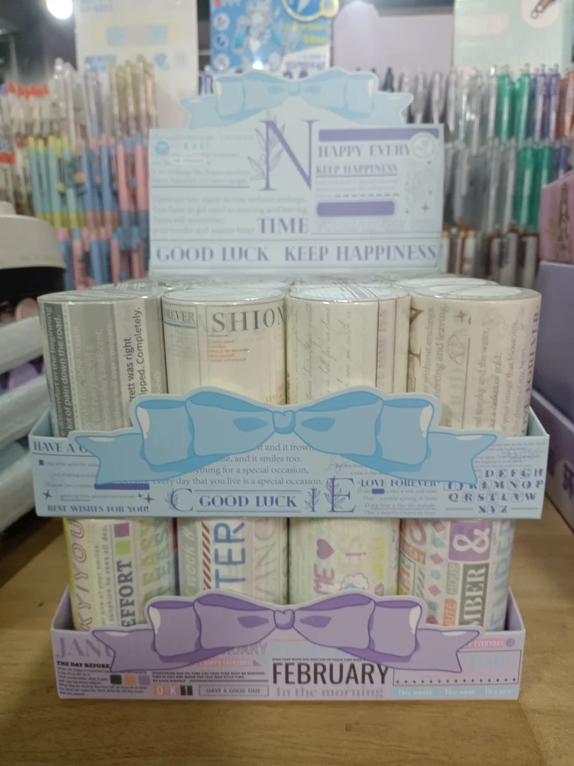 文具小麦青春文字胶带混搭到手一盒16卷