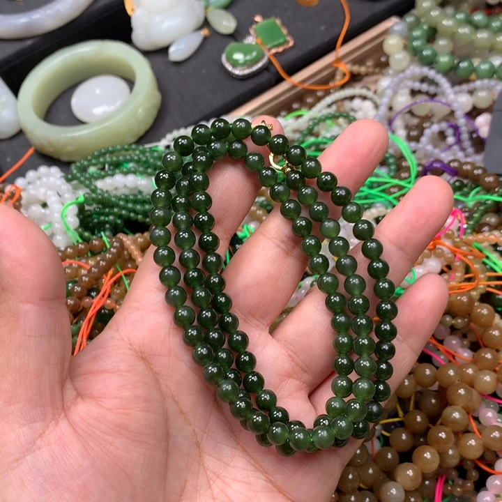 和田玉未镶嵌手链46