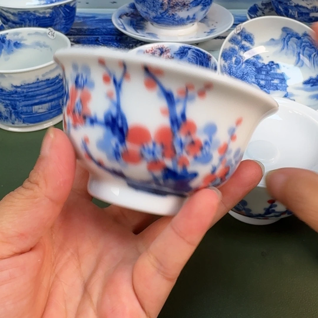 景德镇纯手绘茶具圆圆252