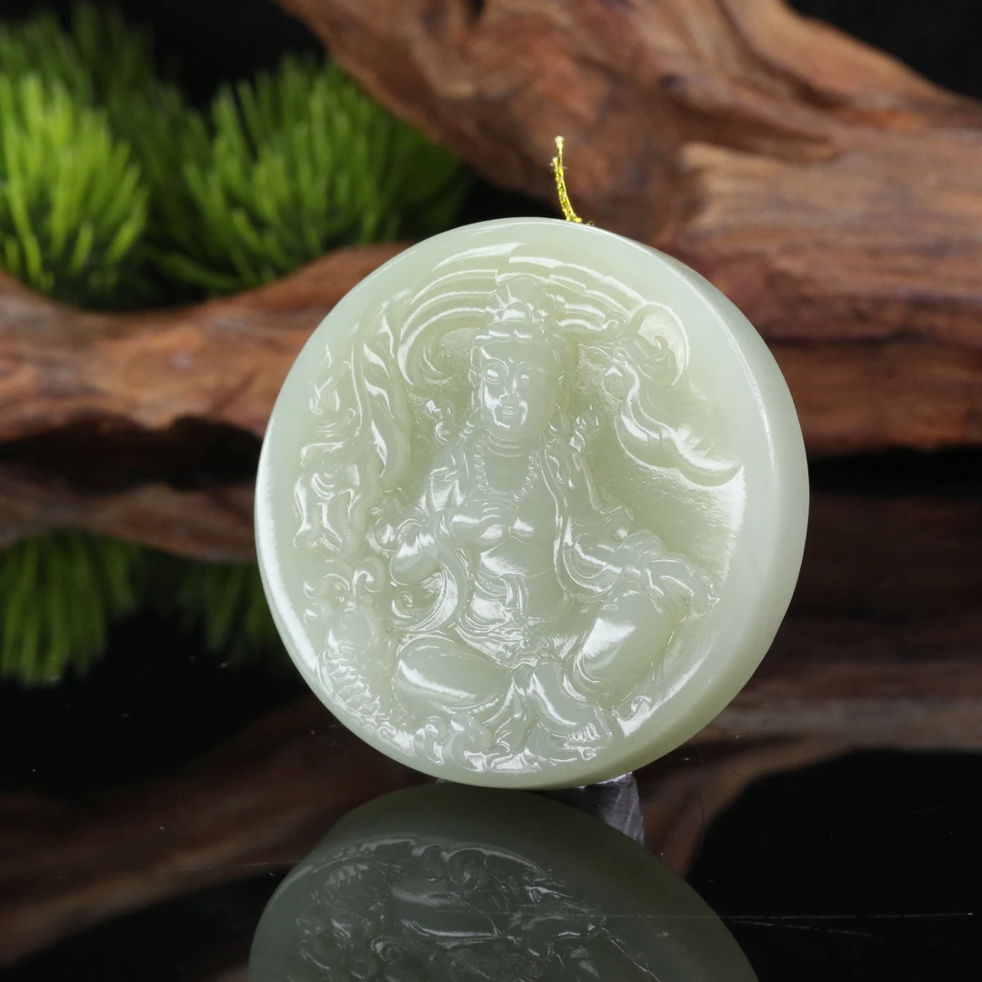 3和田玉晴水观音/801343上海嘉禾拍卖