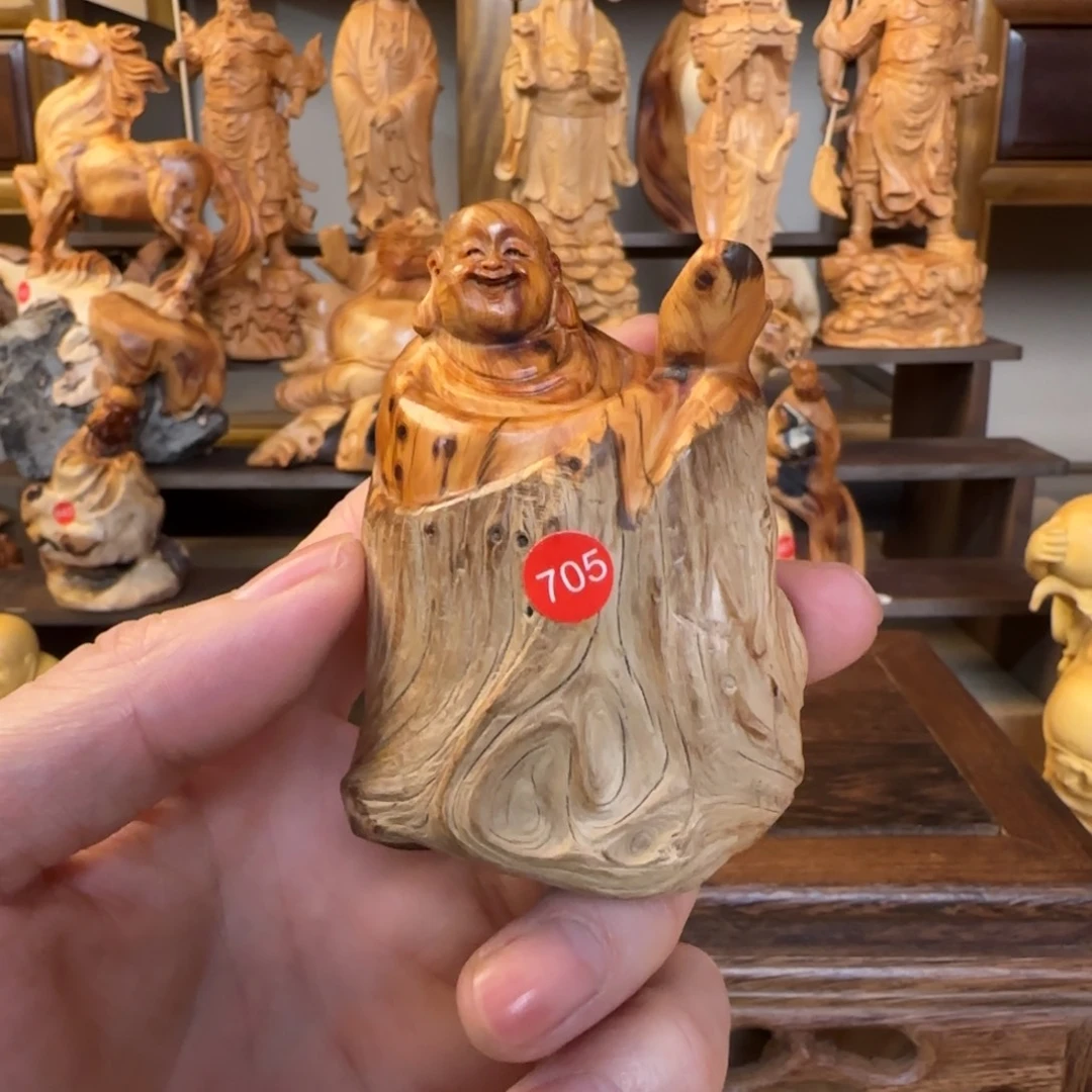 崖柏小木匠艺雕一物一拍