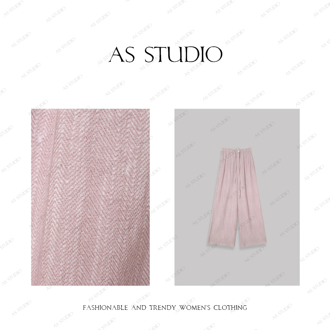 【AS荔枝肉】25新高级大气绅士风百搭松紧腰休闲西裤AS25XKZ4910