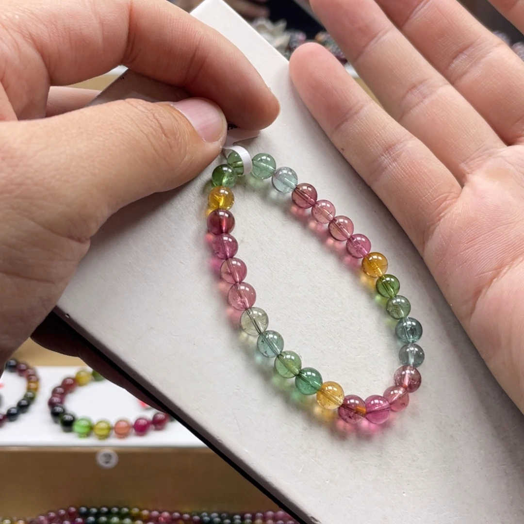 碧玺手串未镶嵌6.5mm.mmmmmmmmmm