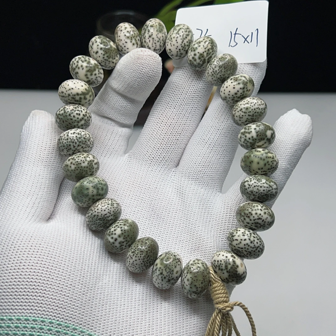 X75大尺寸15*11玄月苹果珠25颗手持一物一图星月菩提手串