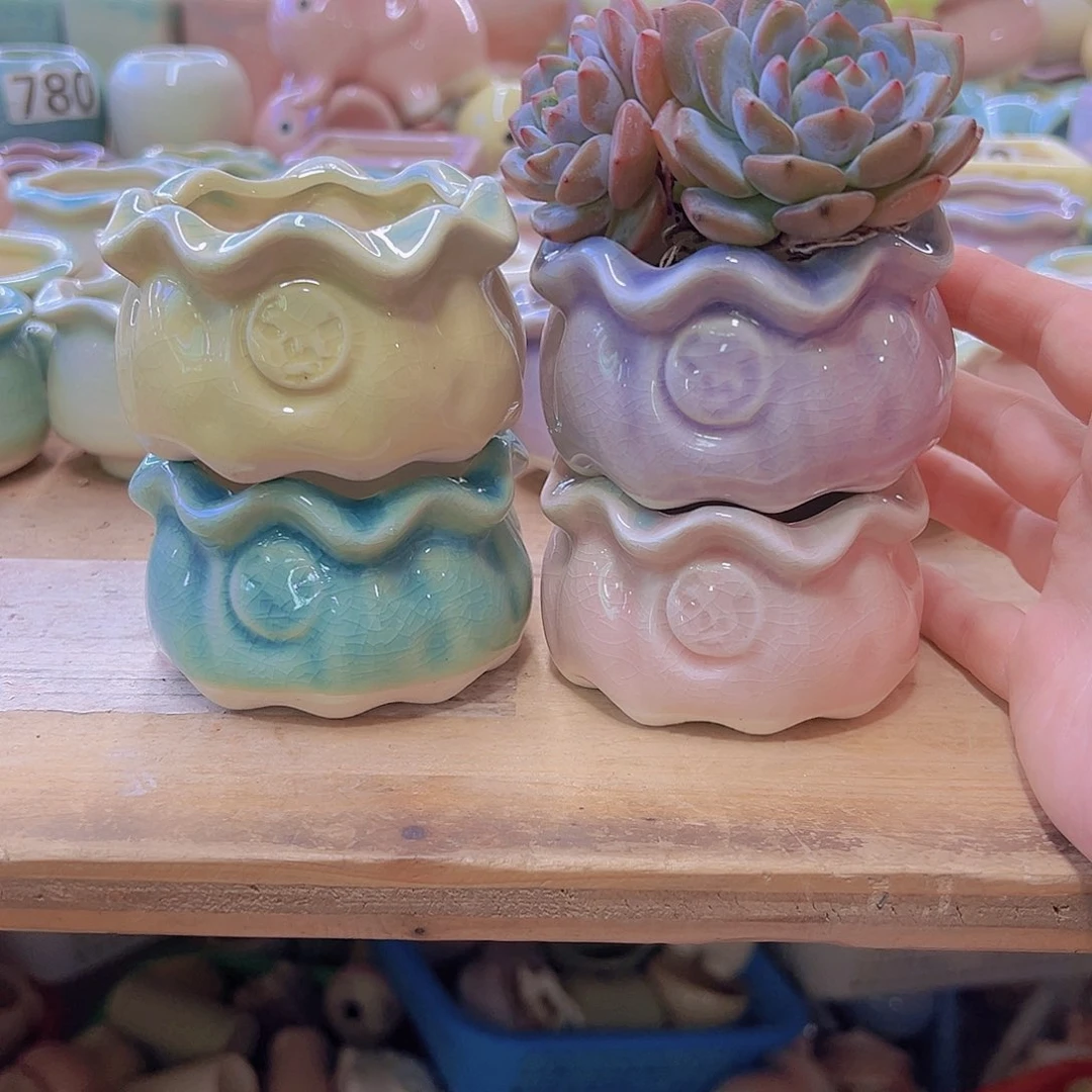 陶瓷花盆单场12包邮