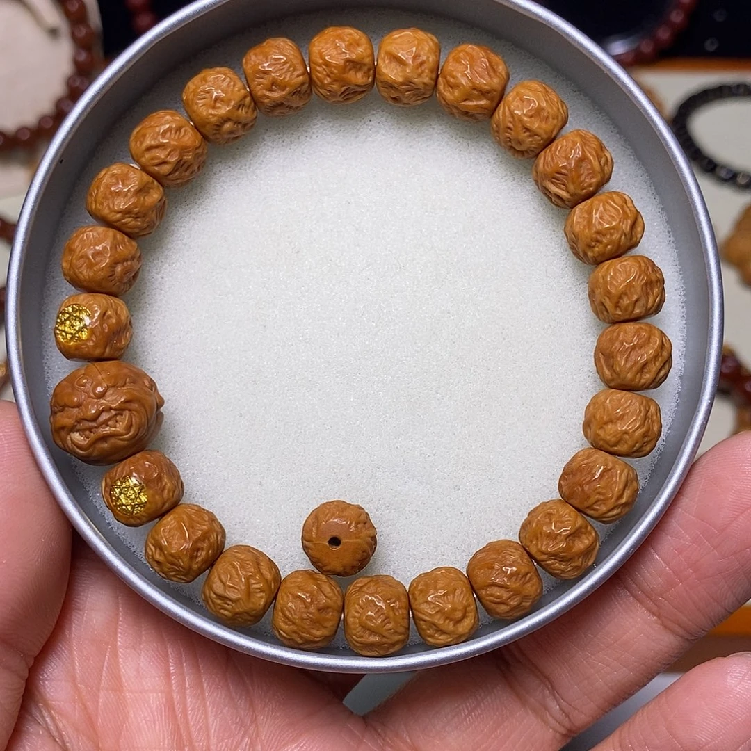 猴头核桃手串恶僧精工观山无相尺寸10左右全品