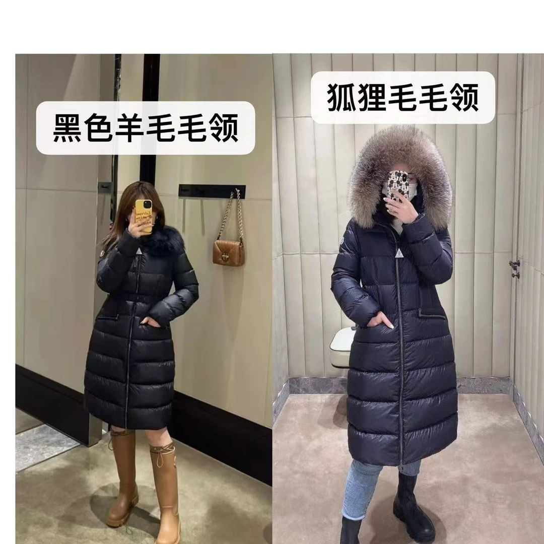 “长款羽绒服”收腰显瘦羽绒外套012长款
