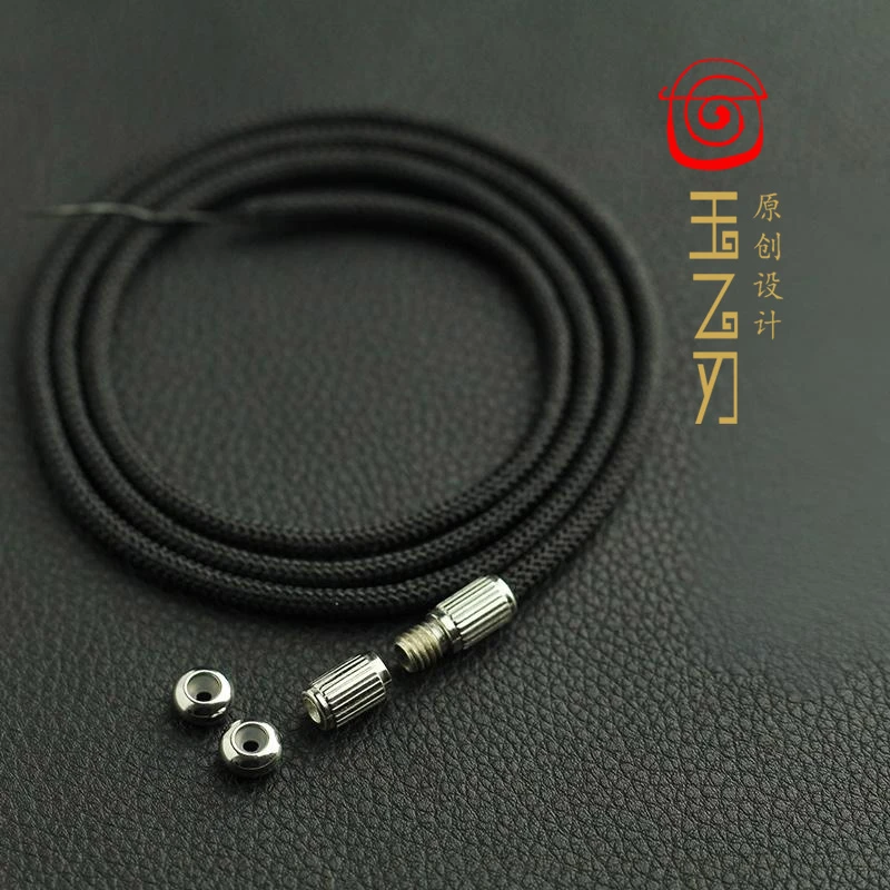 合金涤纶项链 纯九眼西藏珠佛牌吊坠横穿挂绳锁骨项链绳