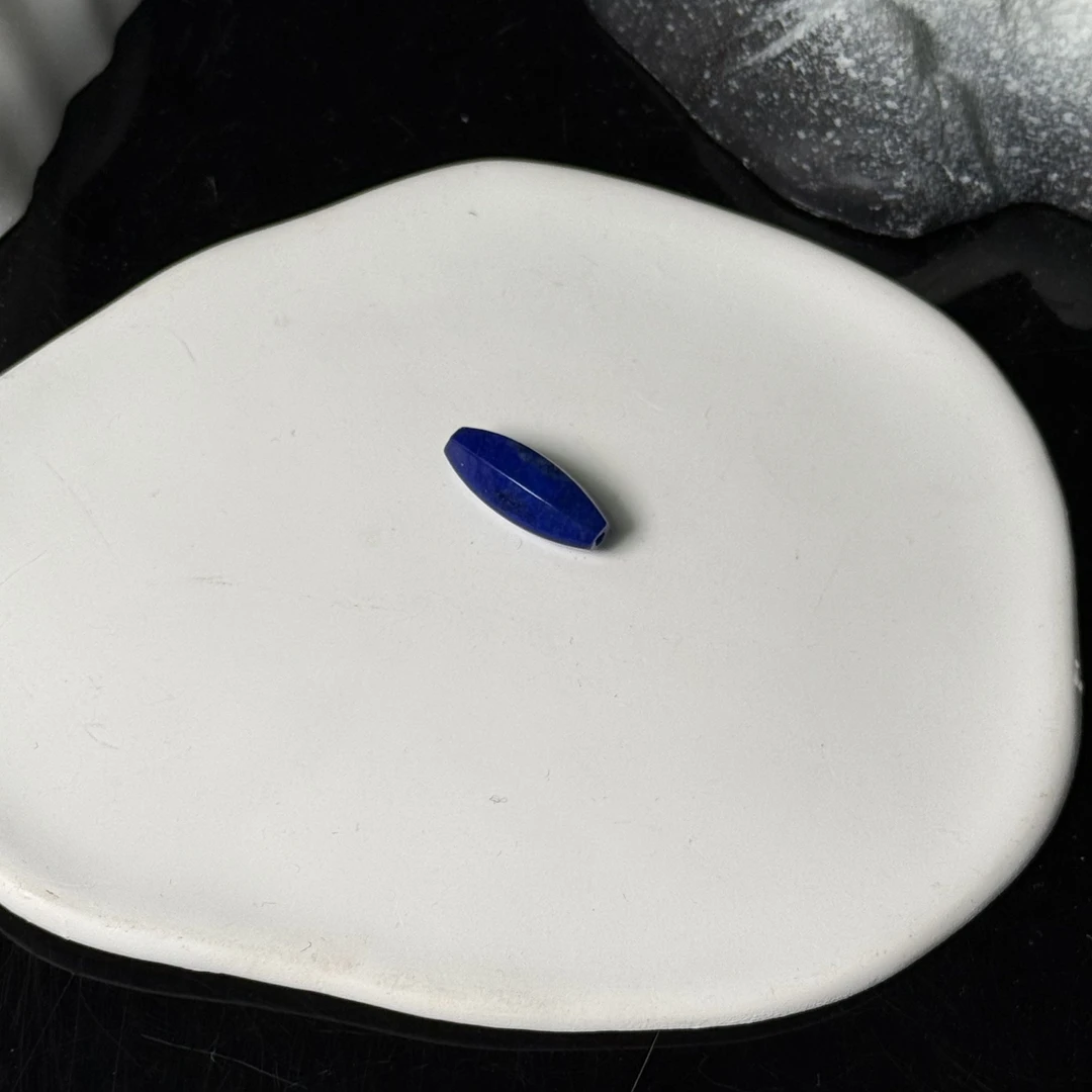精品青金石六面桶珠配件