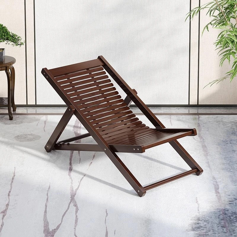 躺椅折叠午休可坐可躺靠竹睡椅子结实耐用懒人阳台办公室夏日凉椅