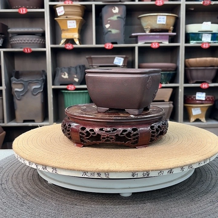 紫砂花盆紫砂的花也太