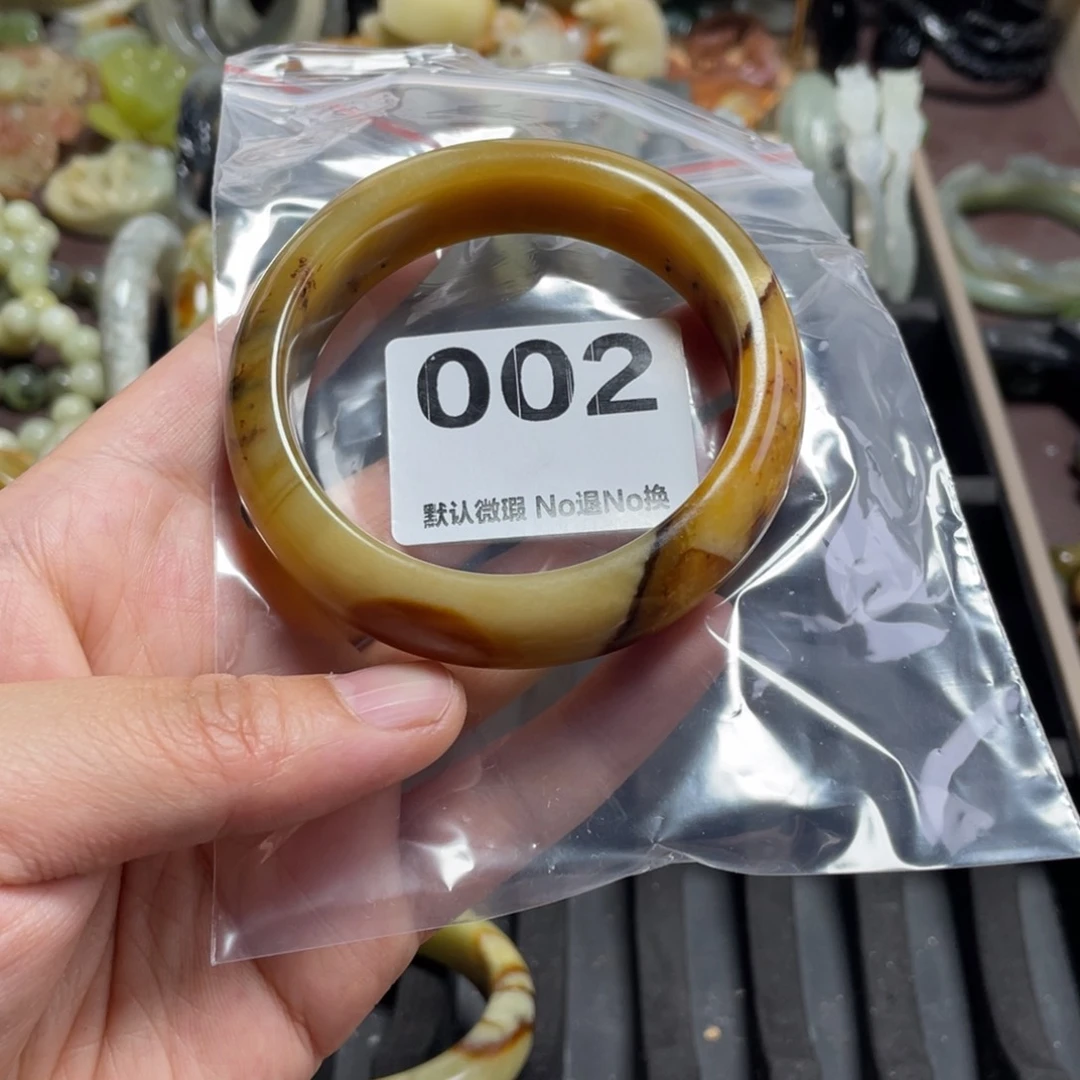 蛇纹石玉未镶嵌手镯u****I