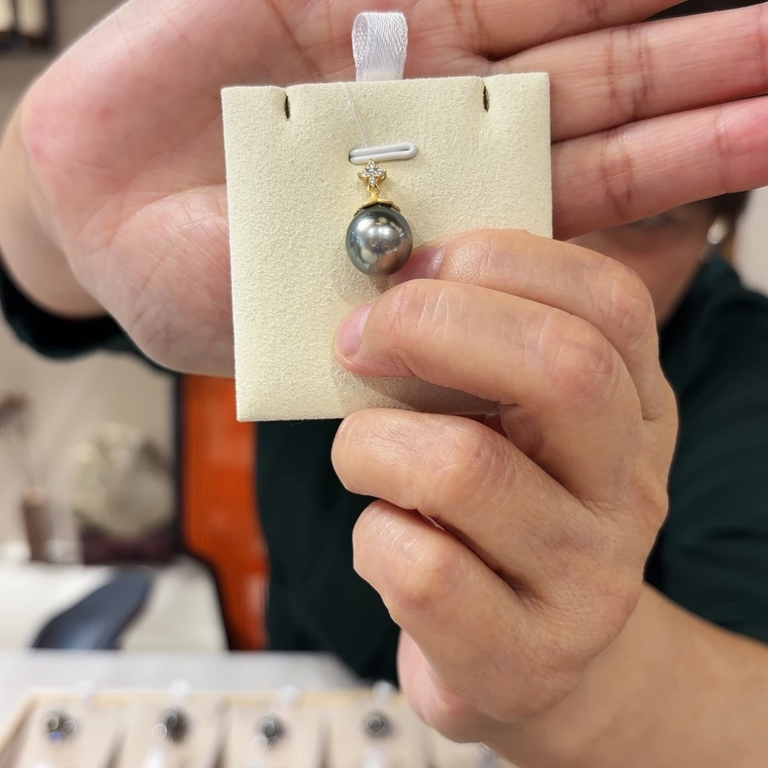 海水珍珠颈饰银S925镶嵌