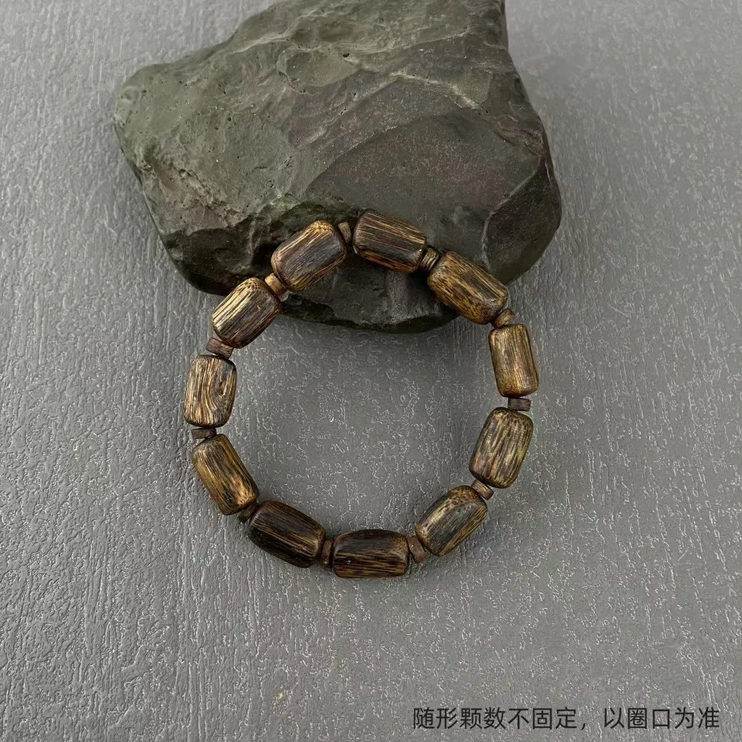 沉香【乌身树心油首发】棋楠随型单圈沉香手串多样性发货一条（24）2