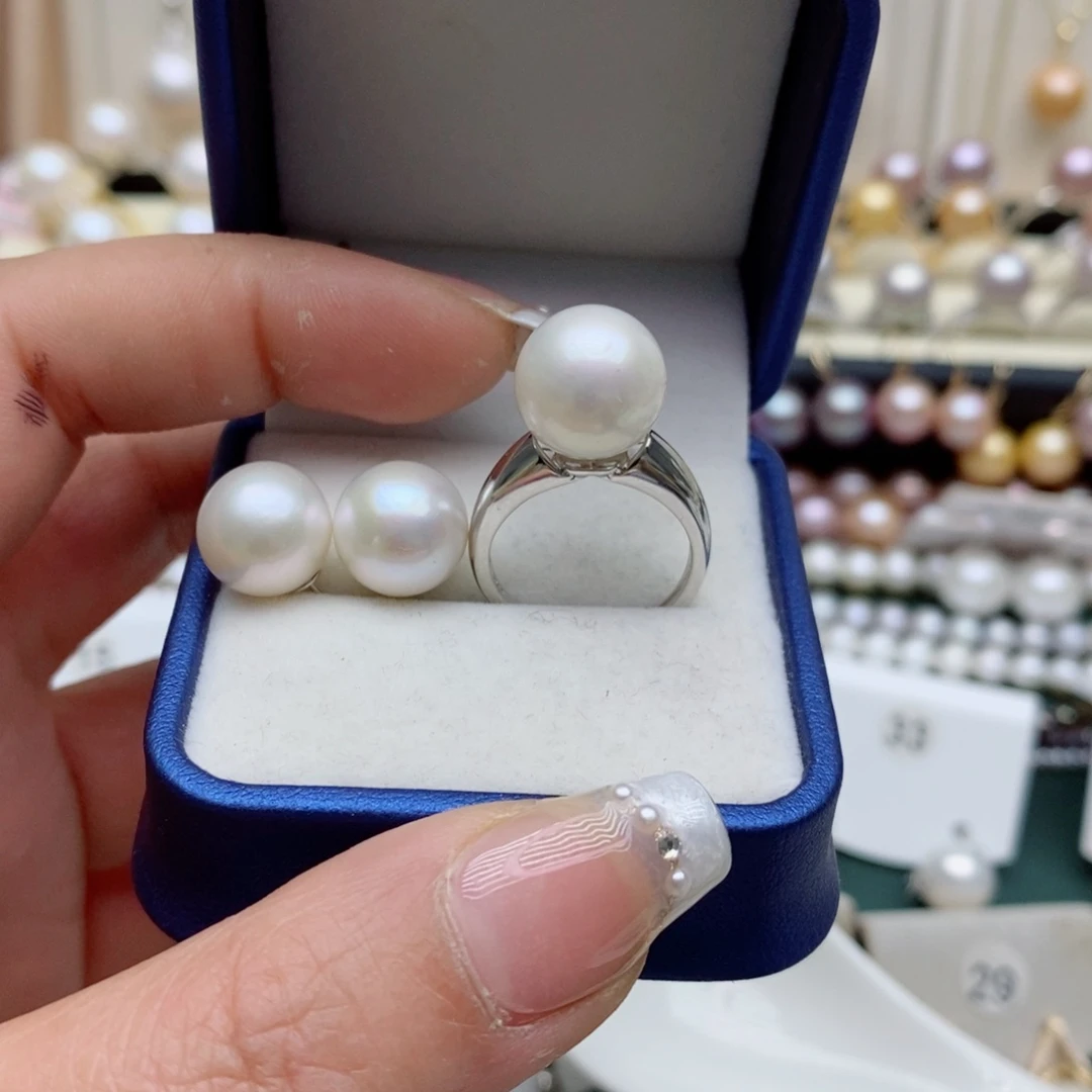 淡水珍珠颈饰银S925镶嵌_****?