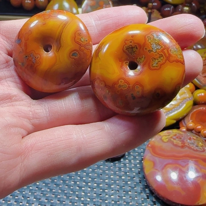 玛瑙/玉髓平安扣未镶嵌