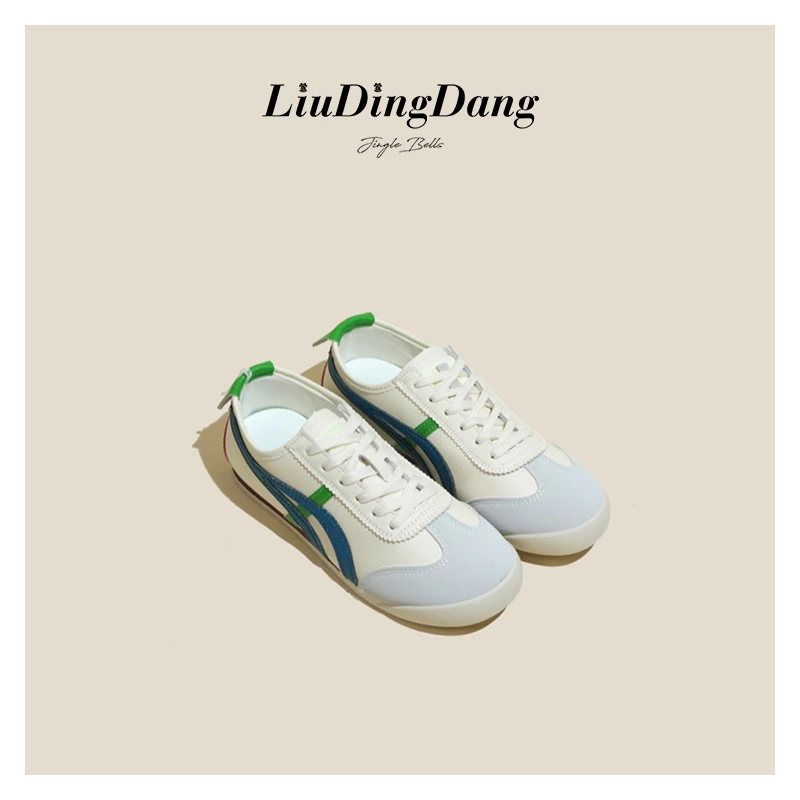 【刘叮咚女鞋】阿甘德训鞋女2024新款平底女鞋休闲百搭软底小白鞋