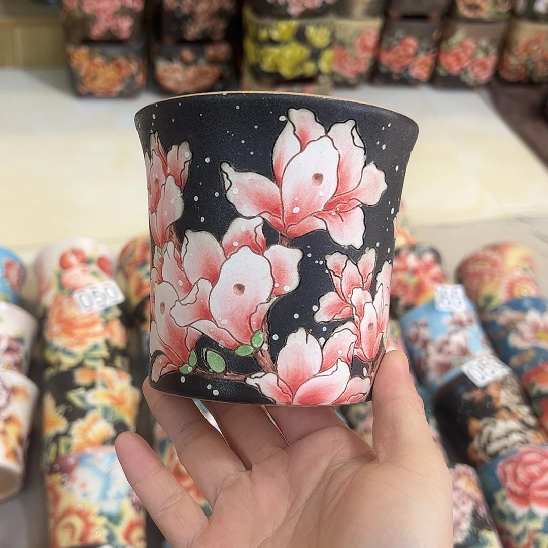 景德镇炫彩手绘口10.5高10