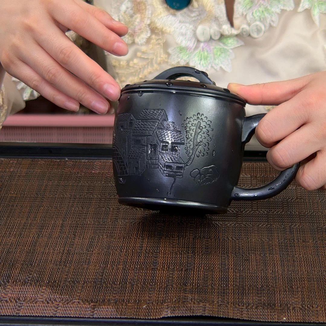 茶杯紫砂高货放漏