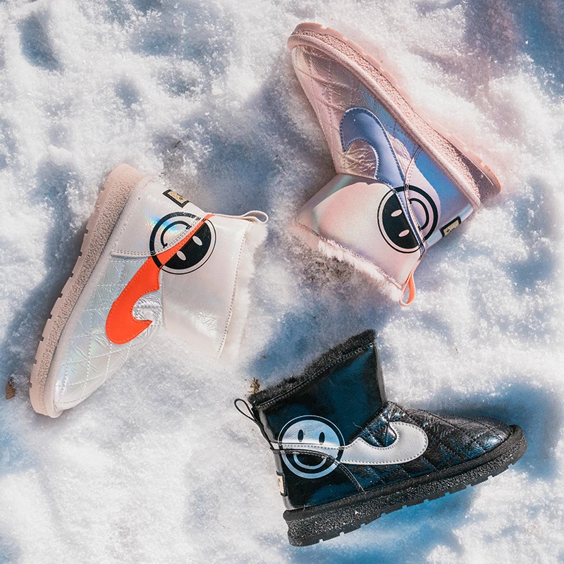 【大洋家儿童福利款】雪地靴加绒加厚防水棉鞋防滑高帮中大童