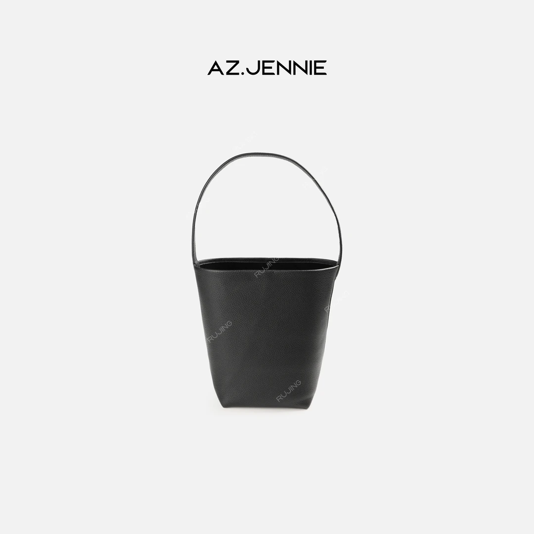 RUJING丨单肩托特包大容量手提包头层牛皮水桶包-LSCL402008