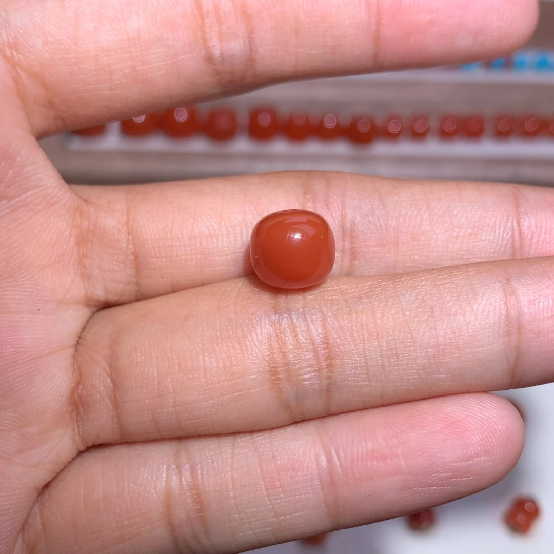 南红玛瑙未镶嵌老型9.5×8.5微纹看好不退不换