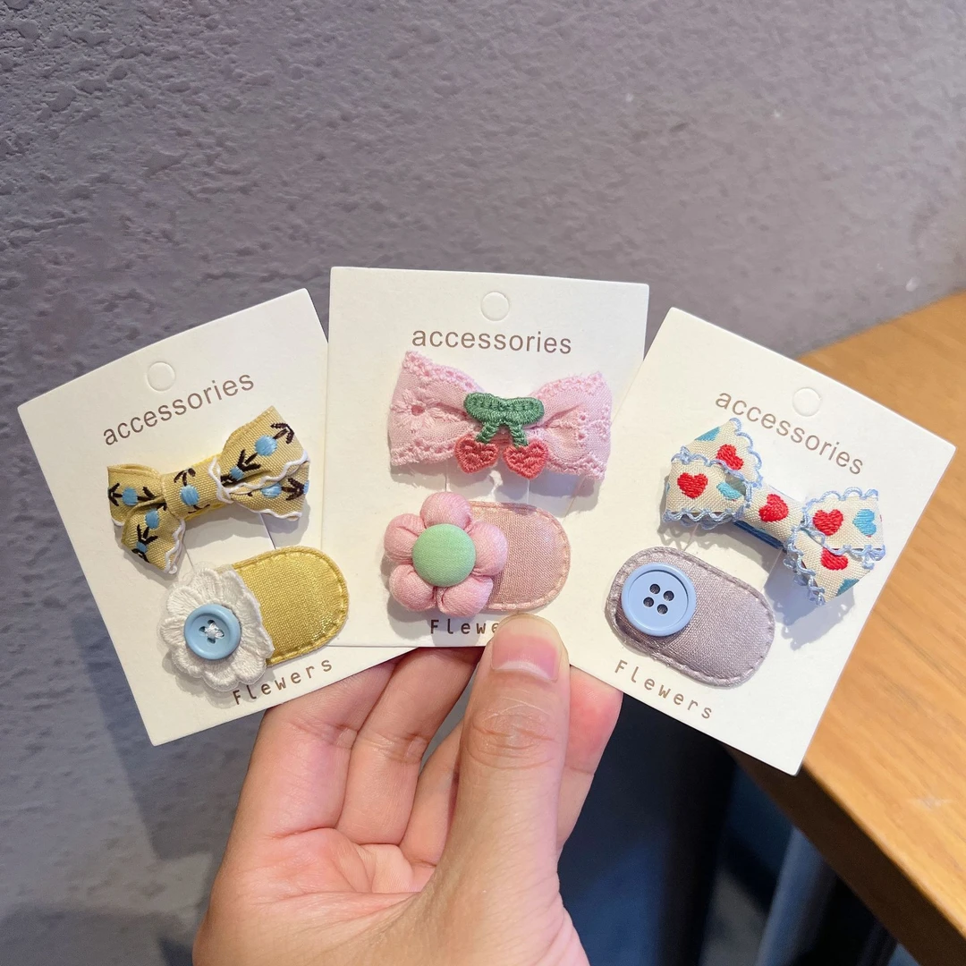 丽龙饰品儿童发饰 小号宝宝发夹刘海夹蝴蝶结碎发夹幼儿发卡bb夹