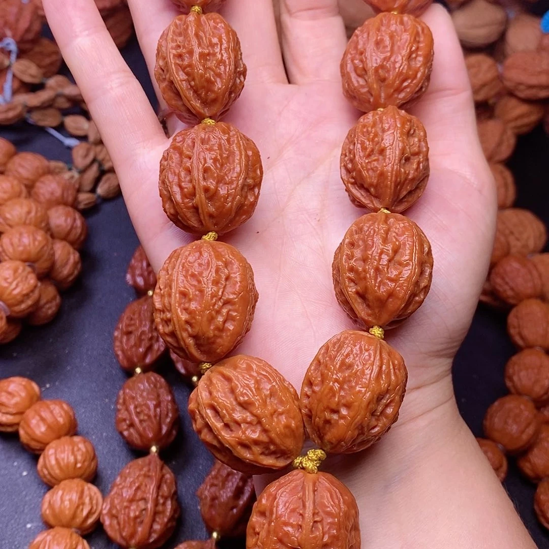 【闪购商品】文玩核桃吊坠霸**帅肉枣24