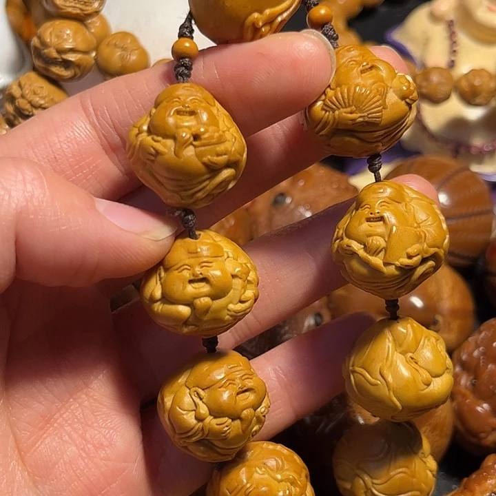 橄榄核手串/手链九龙财神