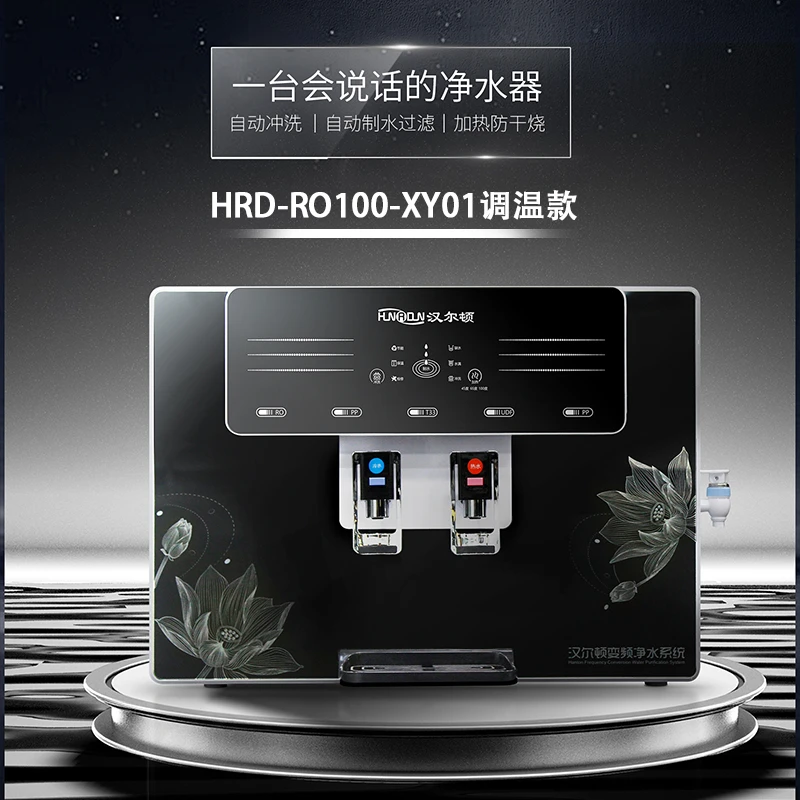 【周年庆】汉尔顿HRD-RO100-XY01调温款智能语音播报自来水过滤加热