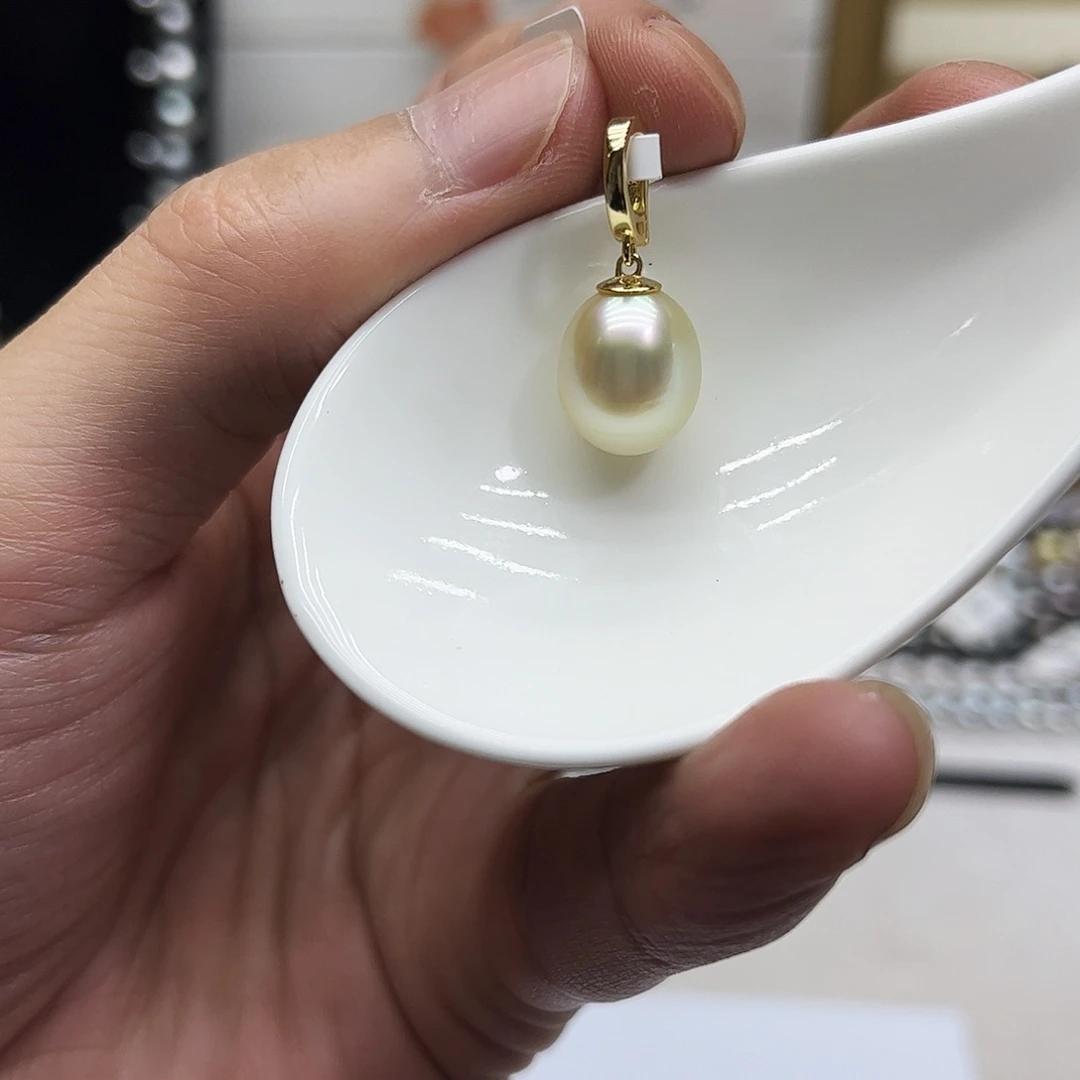 海水珍珠银S925镶嵌颈饰